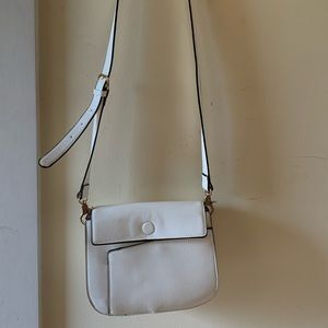 Sondra Roberts White Crossbody Bag